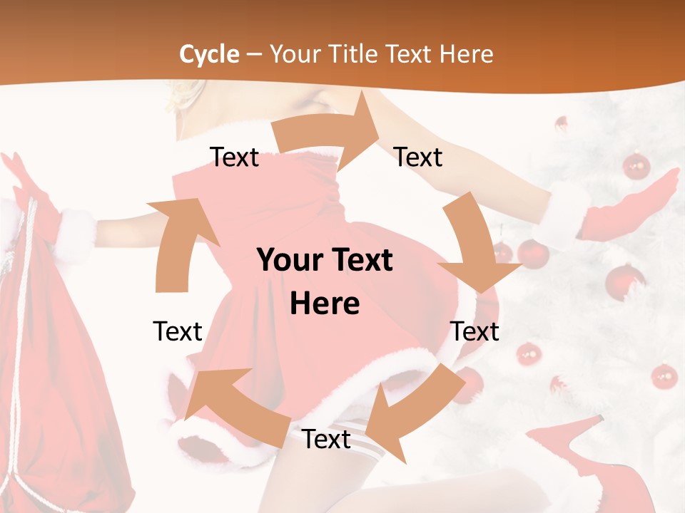 Gloves Sexy Lady PowerPoint Template