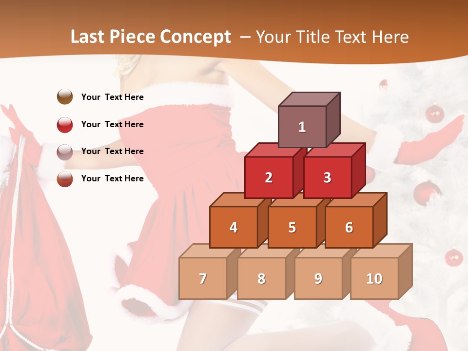 Gloves Sexy Lady PowerPoint Template