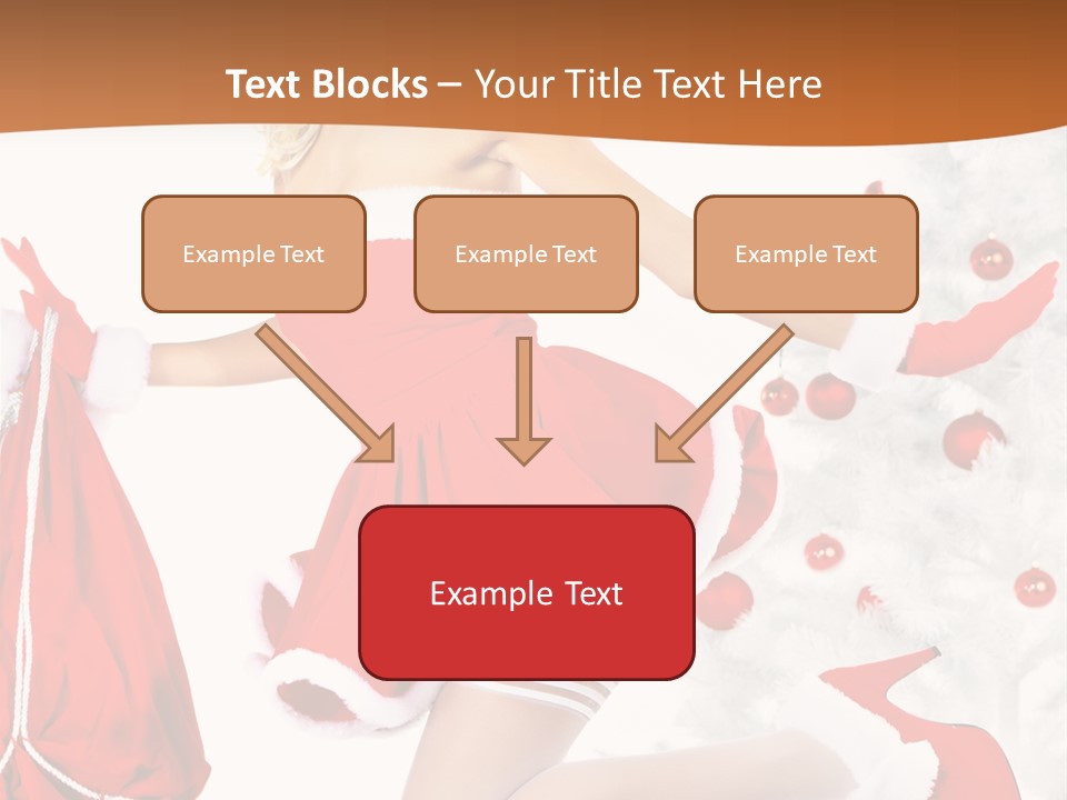 Gloves Sexy Lady PowerPoint Template