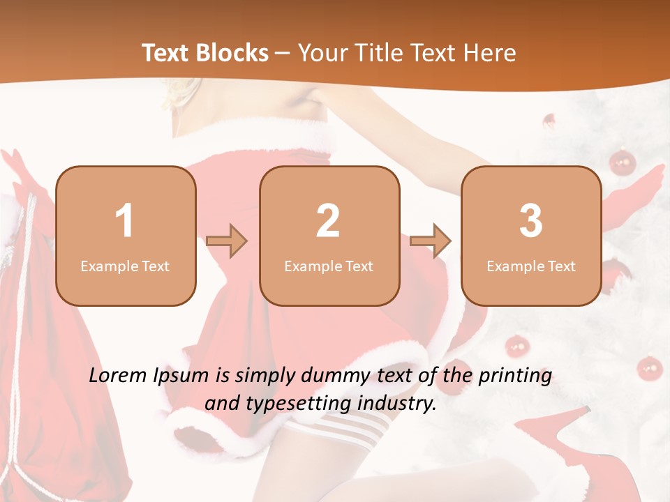 Gloves Sexy Lady PowerPoint Template