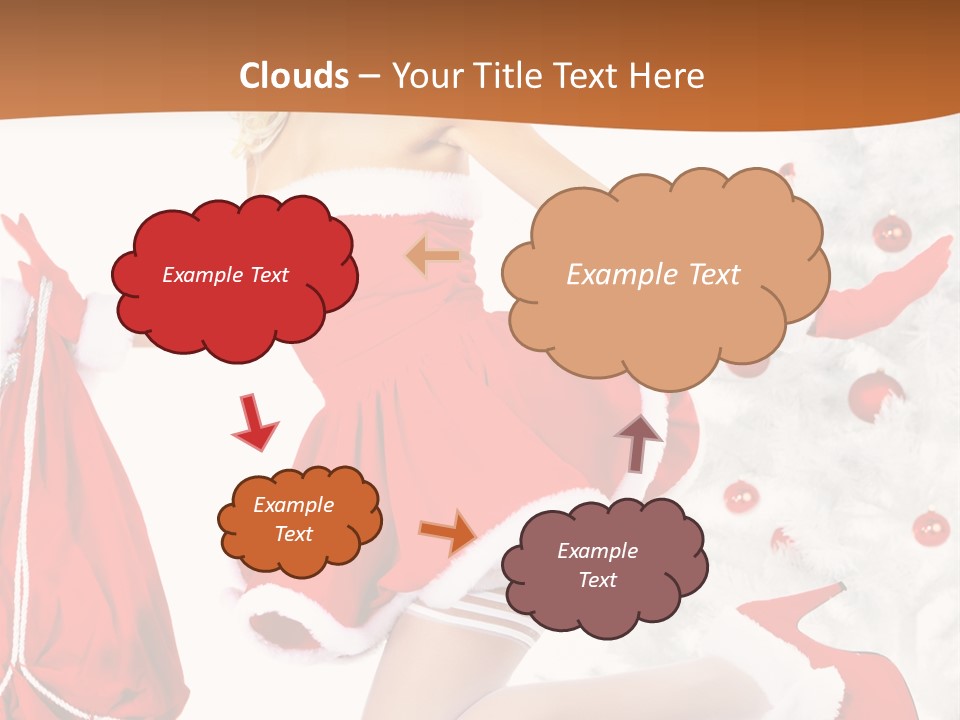 Gloves Sexy Lady PowerPoint Template