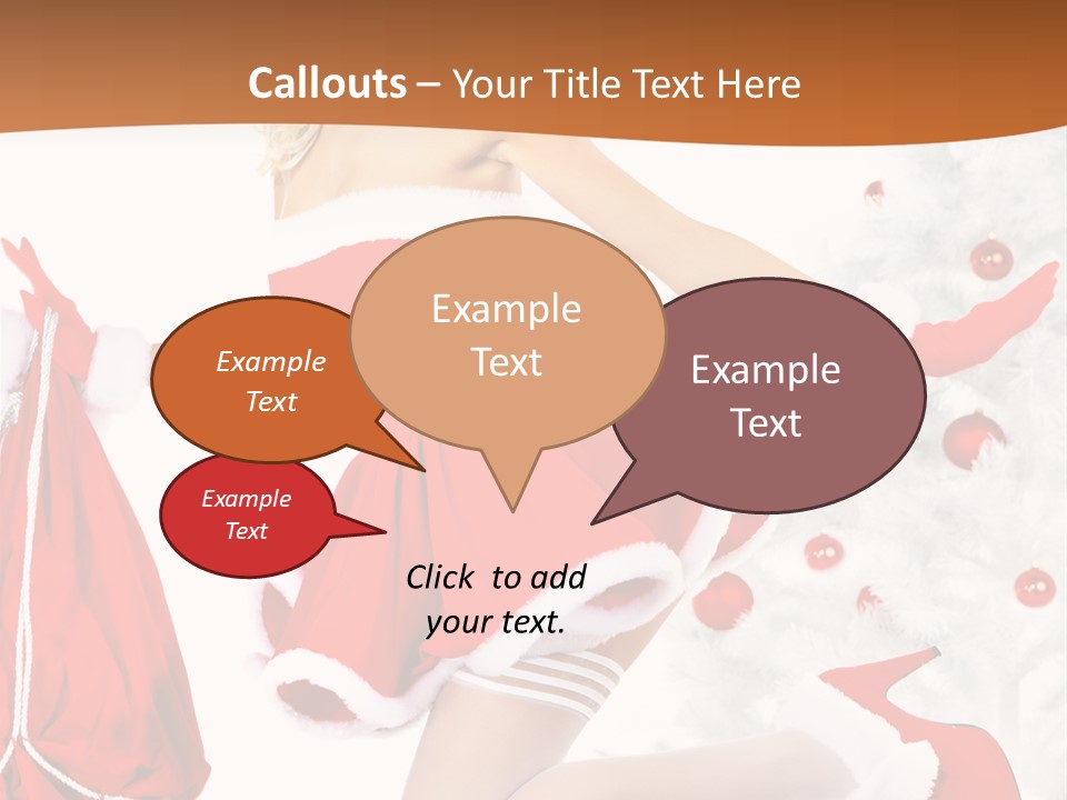 Gloves Sexy Lady PowerPoint Template