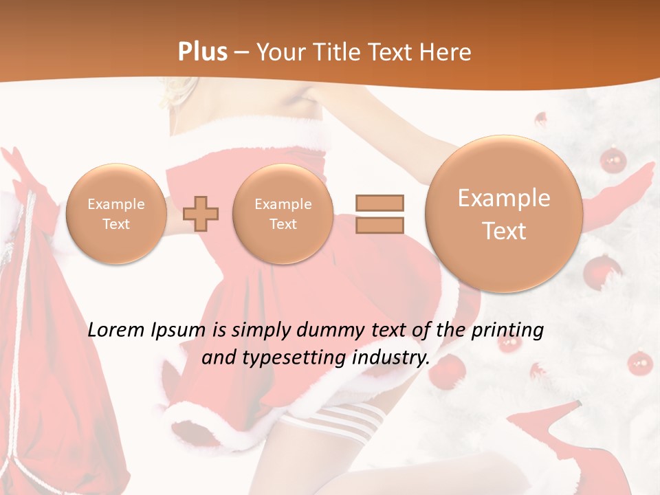 Gloves Sexy Lady PowerPoint Template