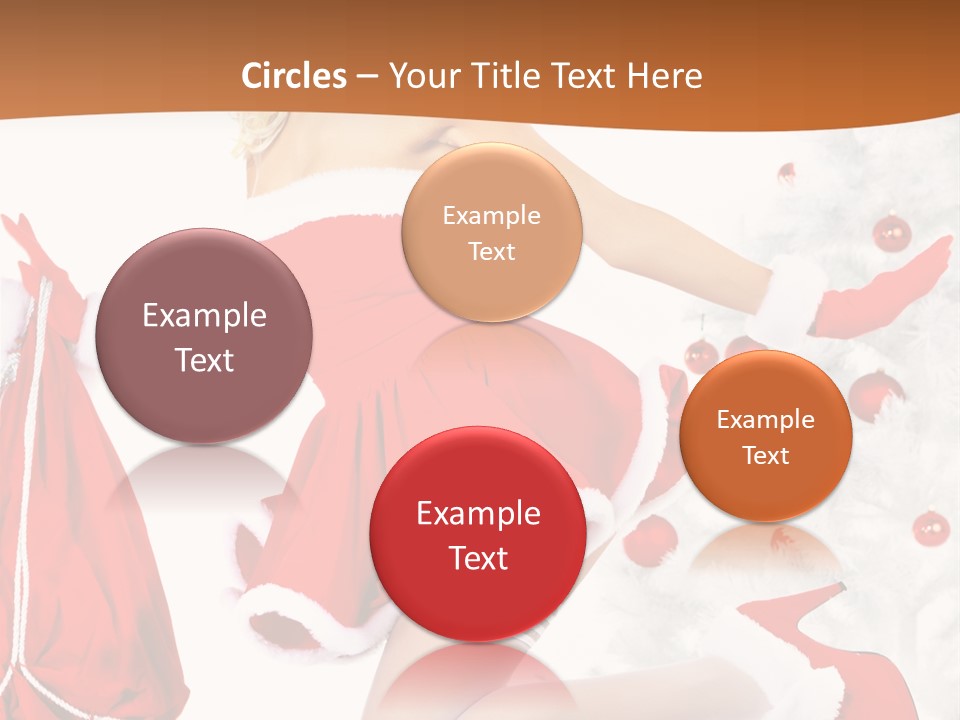 Gloves Sexy Lady PowerPoint Template