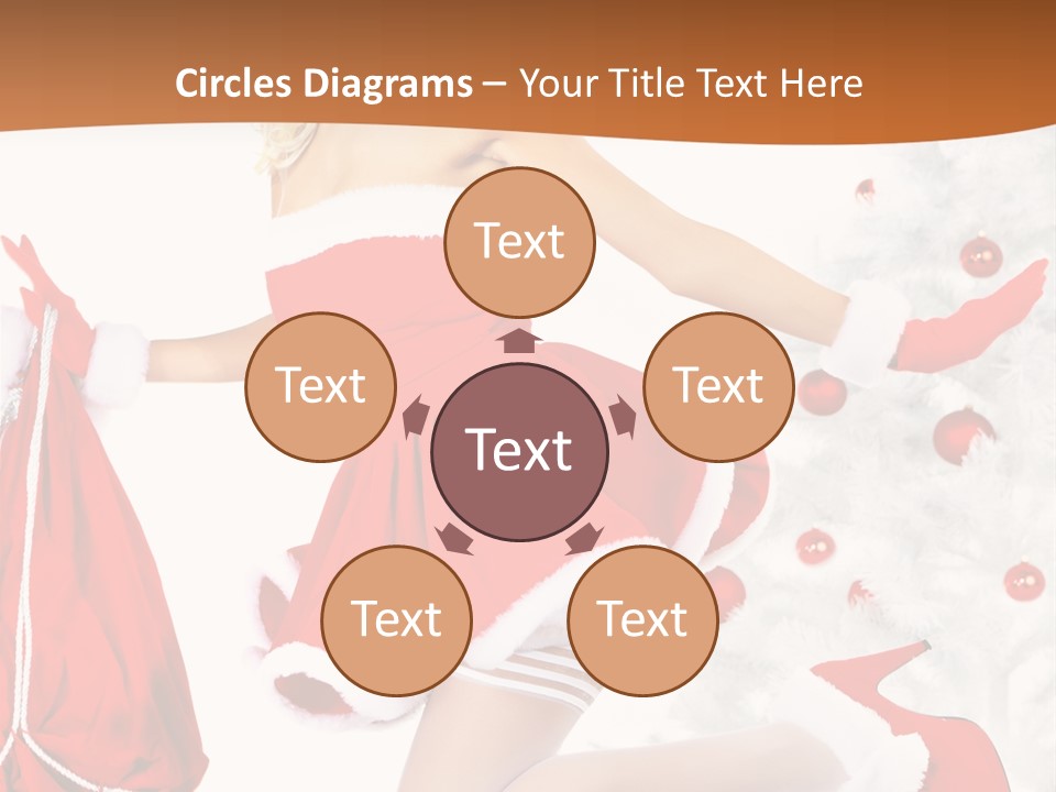 Gloves Sexy Lady PowerPoint Template