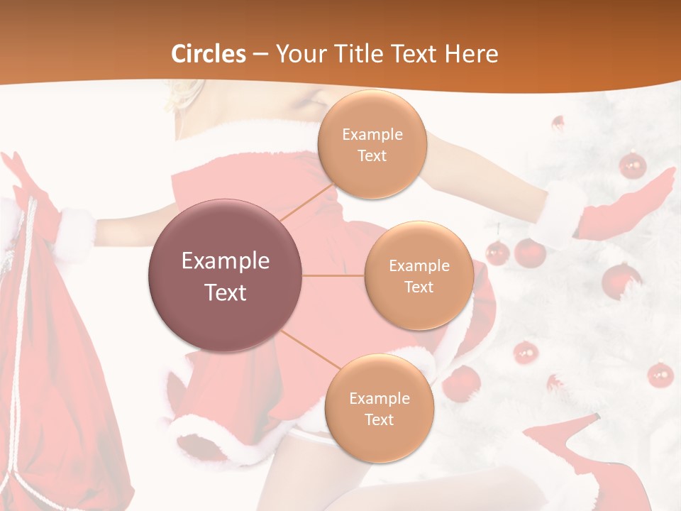 Gloves Sexy Lady PowerPoint Template