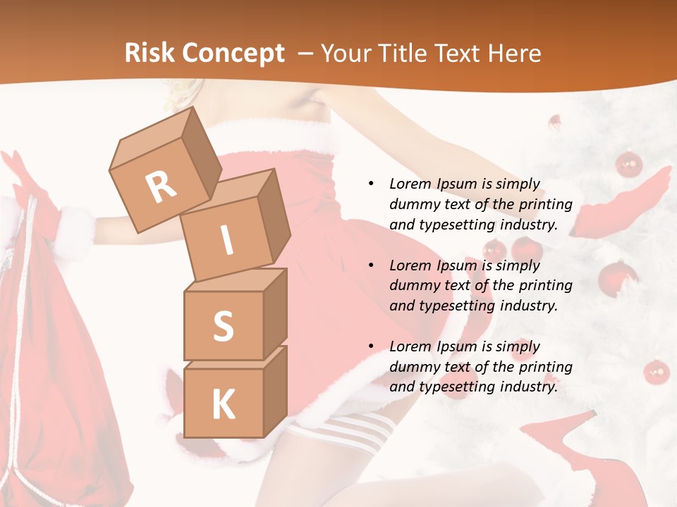 Gloves Sexy Lady PowerPoint Template