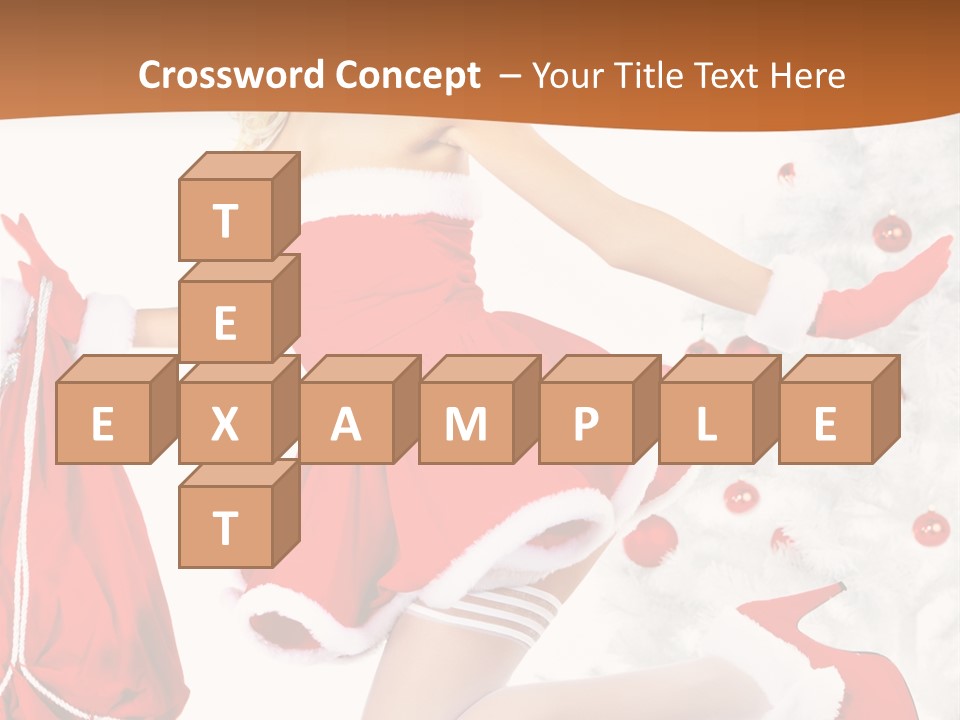 Gloves Sexy Lady PowerPoint Template