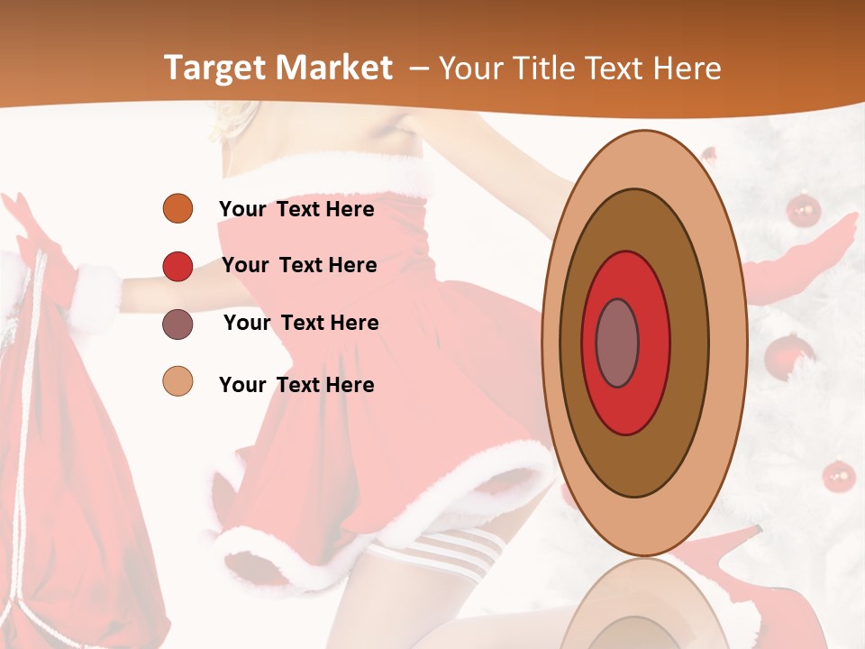 Gloves Sexy Lady PowerPoint Template