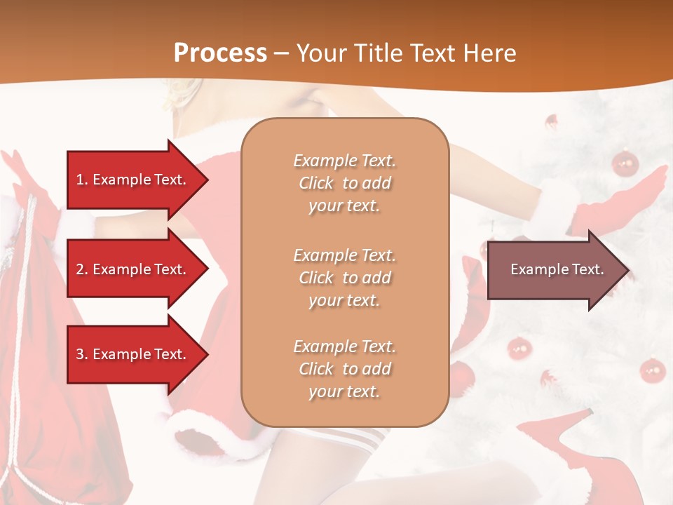 Gloves Sexy Lady PowerPoint Template