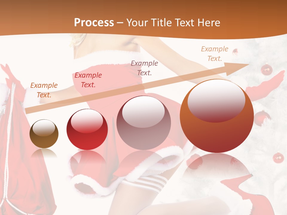 Gloves Sexy Lady PowerPoint Template