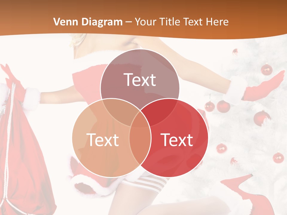 Gloves Sexy Lady PowerPoint Template