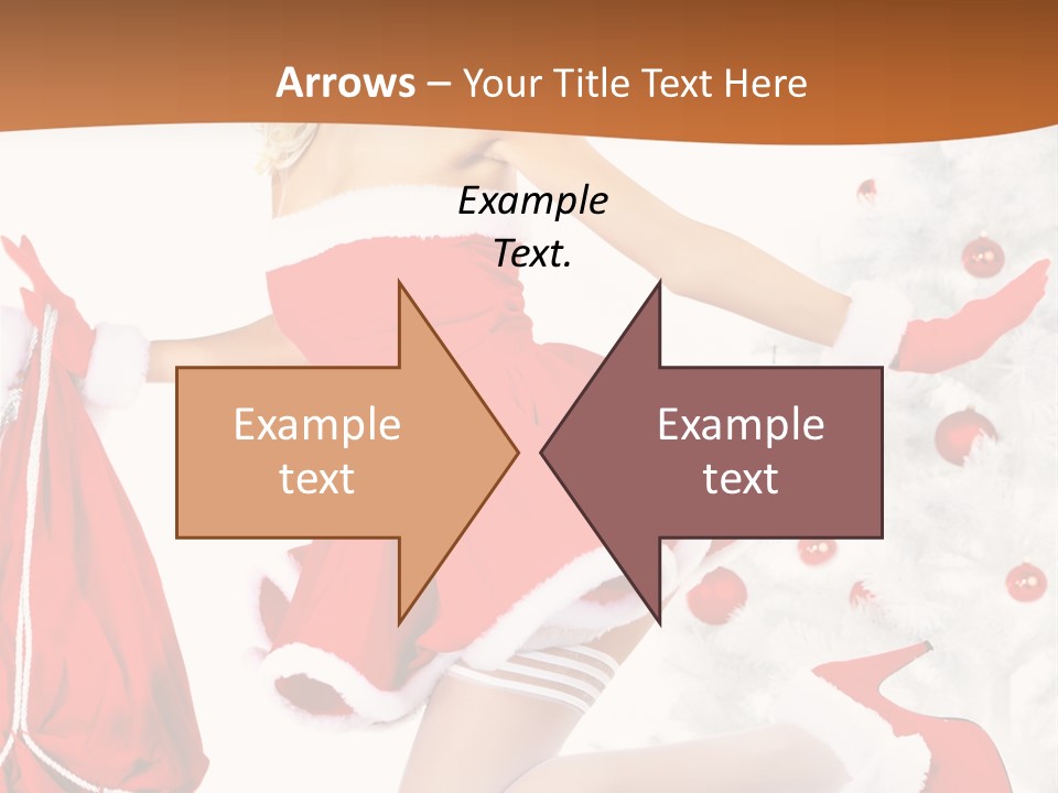 Gloves Sexy Lady PowerPoint Template