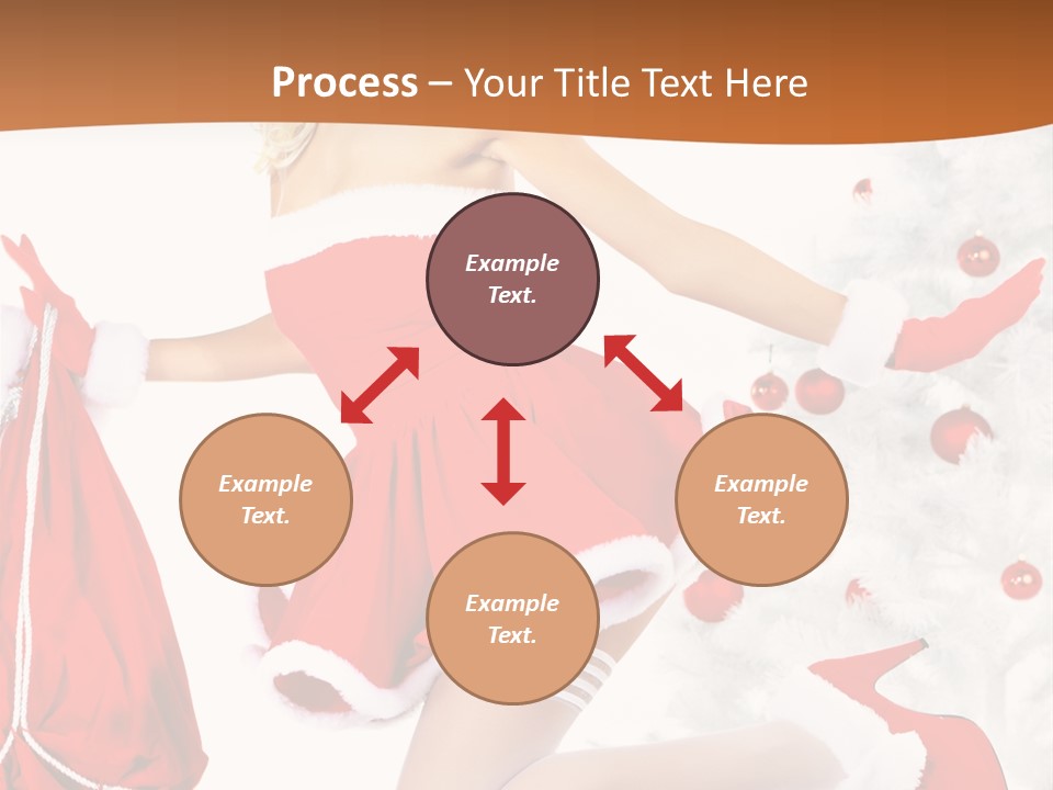 Gloves Sexy Lady PowerPoint Template