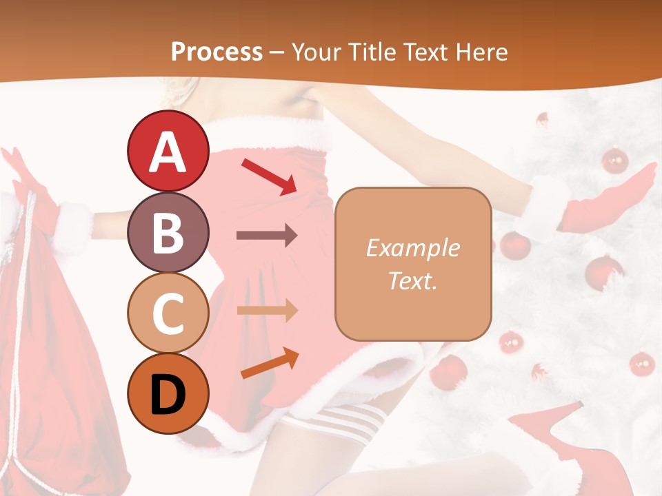 Gloves Sexy Lady PowerPoint Template