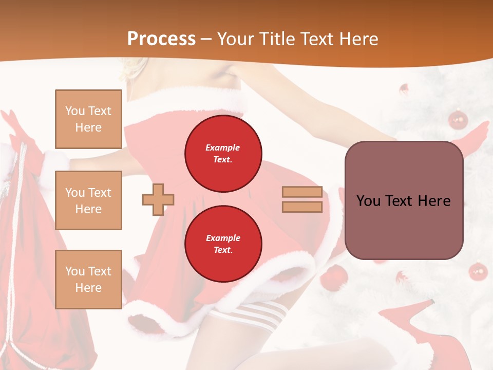 Gloves Sexy Lady PowerPoint Template