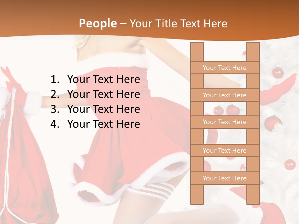 Gloves Sexy Lady PowerPoint Template