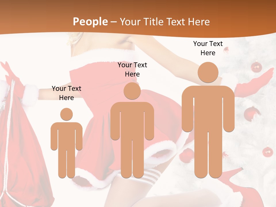 Gloves Sexy Lady PowerPoint Template