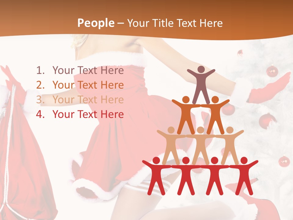 Gloves Sexy Lady PowerPoint Template