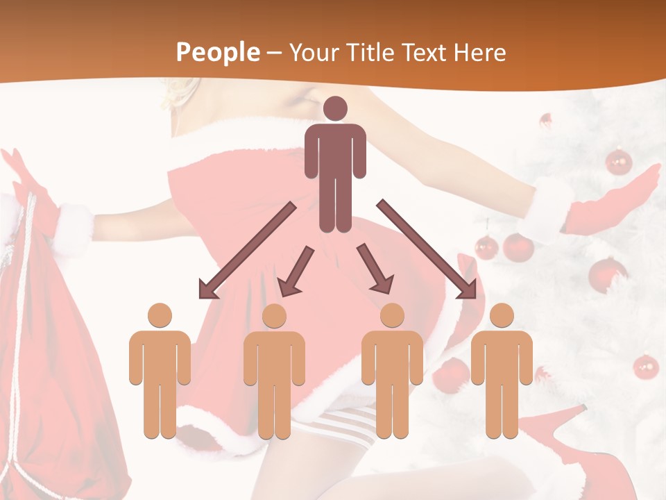 Gloves Sexy Lady PowerPoint Template