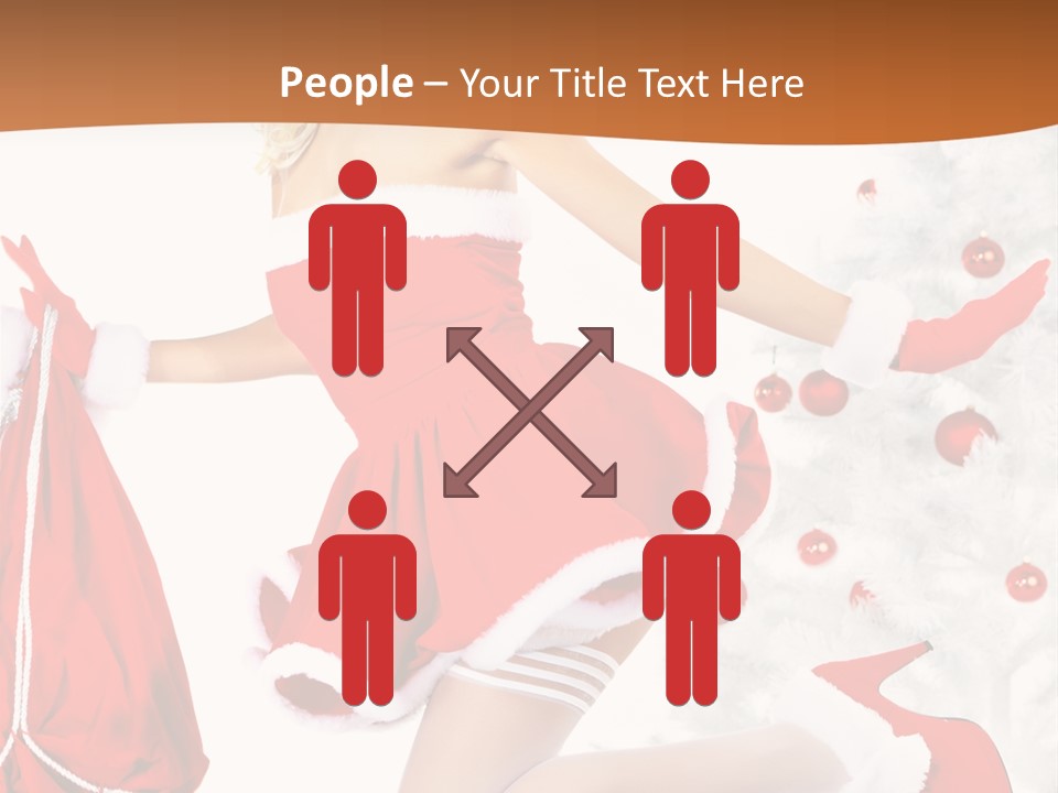 Gloves Sexy Lady PowerPoint Template