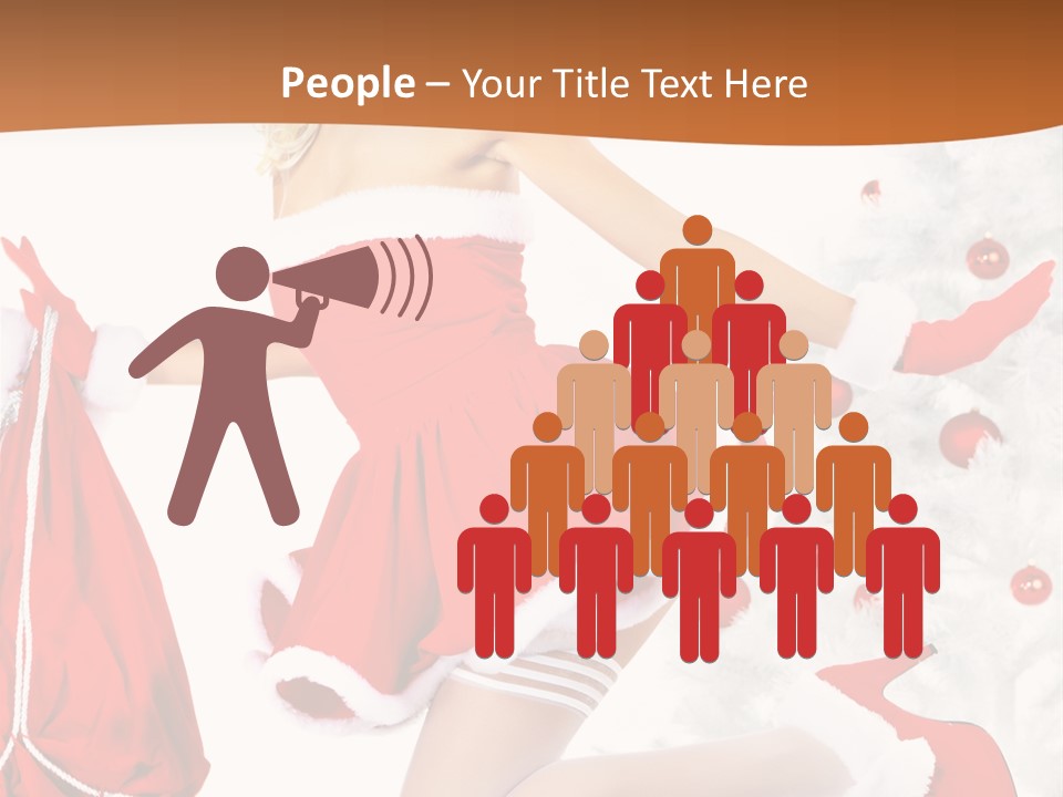 Gloves Sexy Lady PowerPoint Template