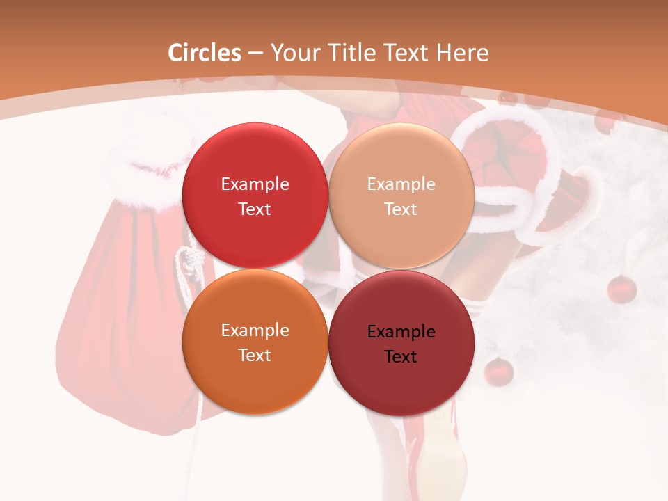 Lady Fashion Gloves PowerPoint Template