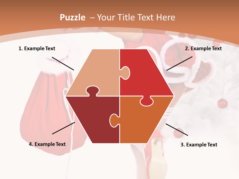 Lady Fashion Gloves PowerPoint Template