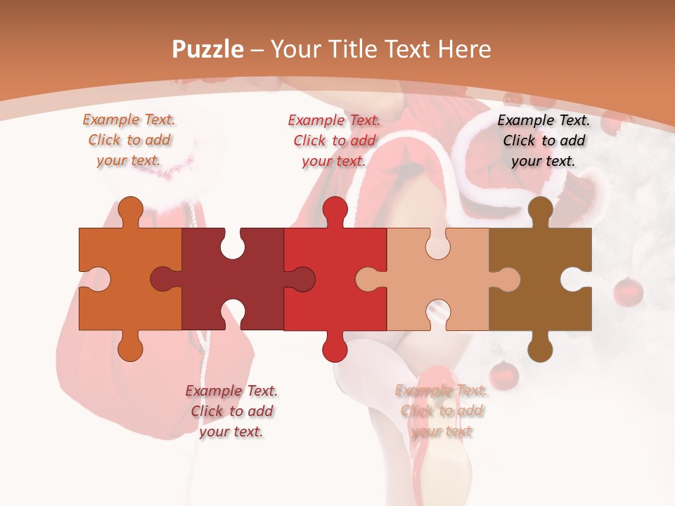 Lady Fashion Gloves PowerPoint Template