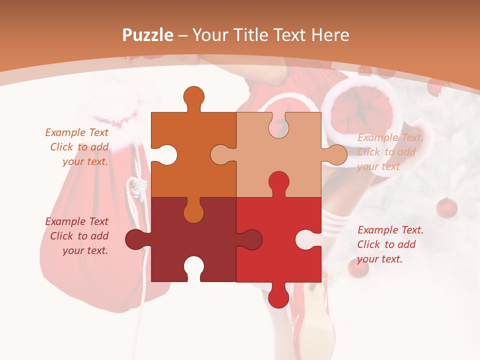 Lady Fashion Gloves PowerPoint Template