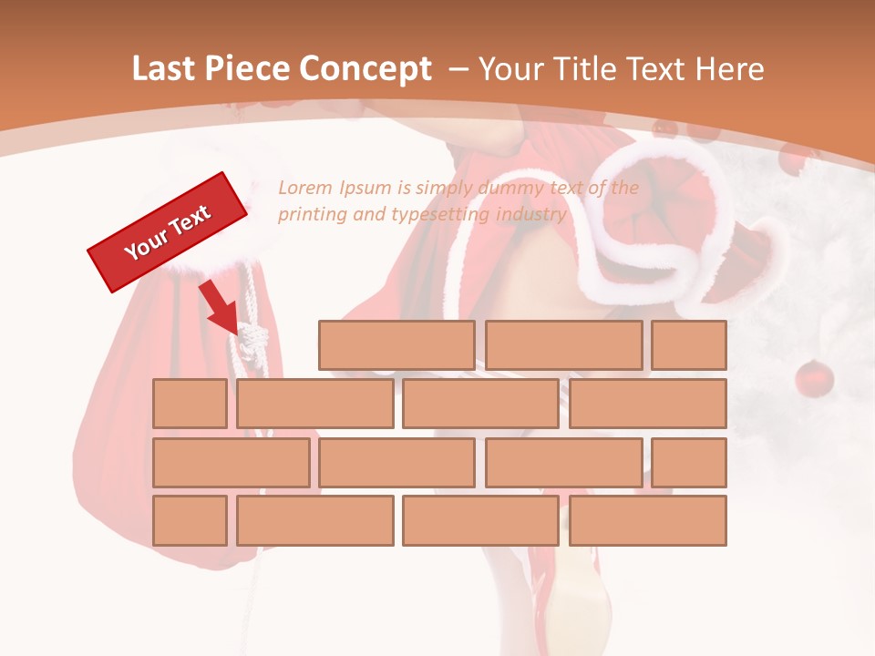 Lady Fashion Gloves PowerPoint Template