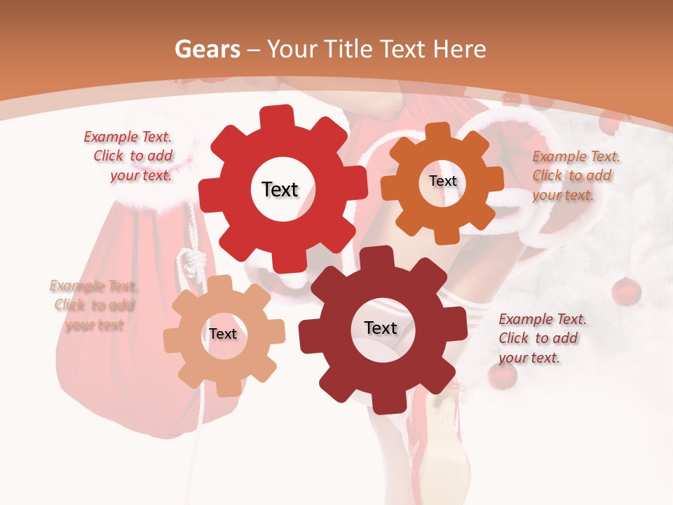 Lady Fashion Gloves PowerPoint Template