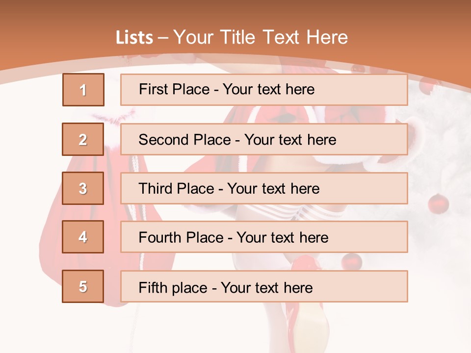 Lady Fashion Gloves PowerPoint Template
