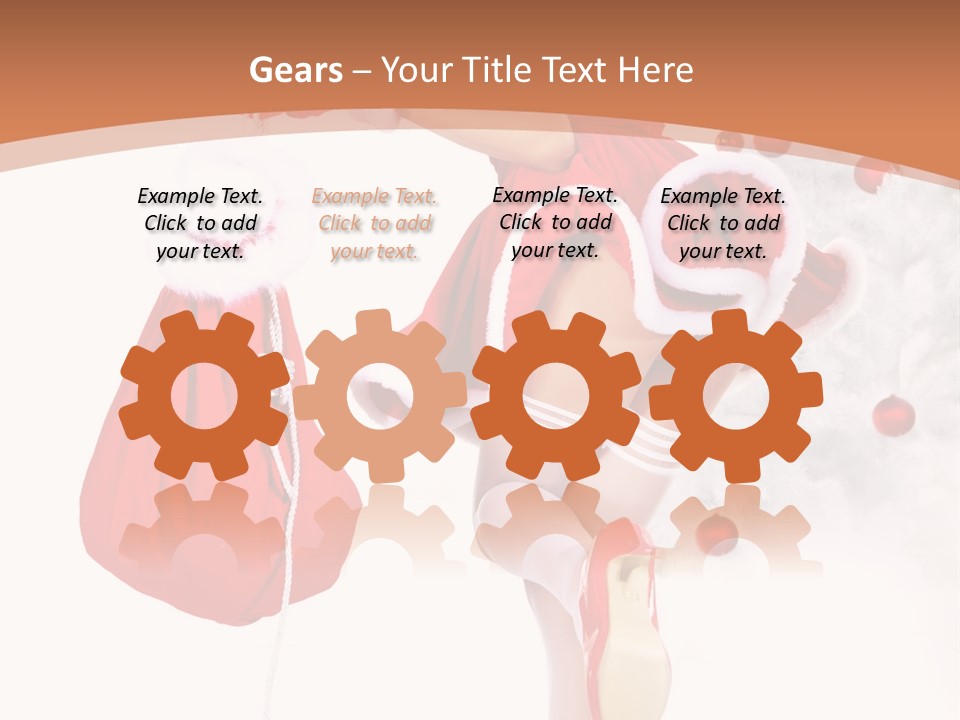 Lady Fashion Gloves PowerPoint Template