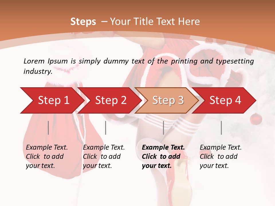 Lady Fashion Gloves PowerPoint Template