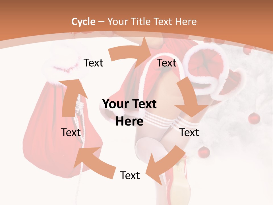 Lady Fashion Gloves PowerPoint Template