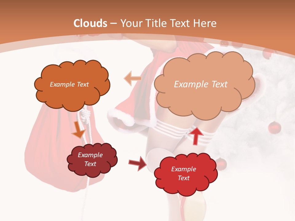 Lady Fashion Gloves PowerPoint Template