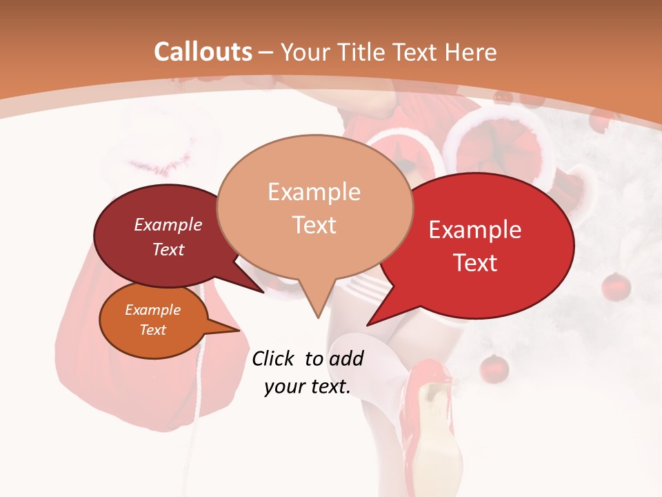 Lady Fashion Gloves PowerPoint Template