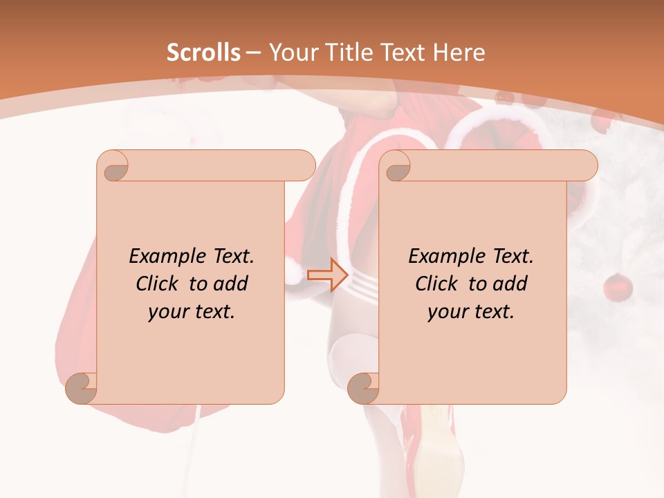 Lady Fashion Gloves PowerPoint Template