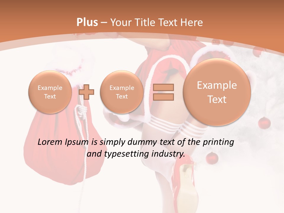 Lady Fashion Gloves PowerPoint Template