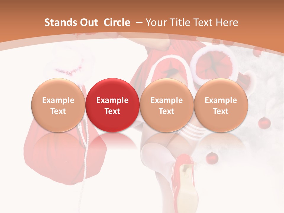 Lady Fashion Gloves PowerPoint Template