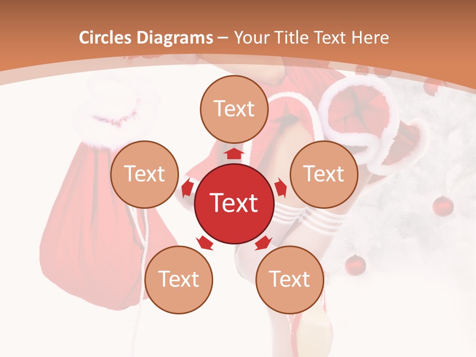 Lady Fashion Gloves PowerPoint Template