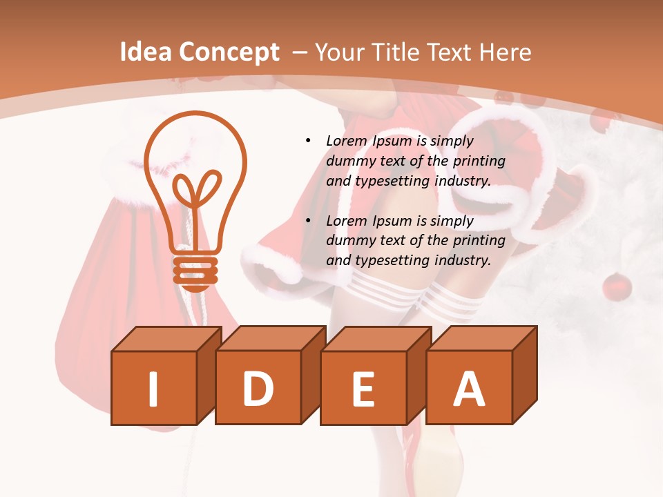 Lady Fashion Gloves PowerPoint Template