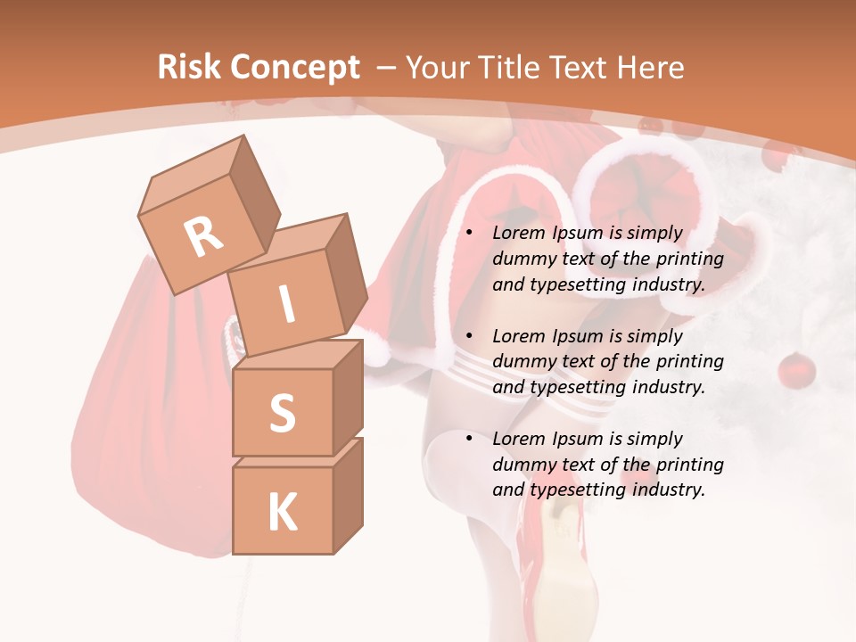 Lady Fashion Gloves PowerPoint Template