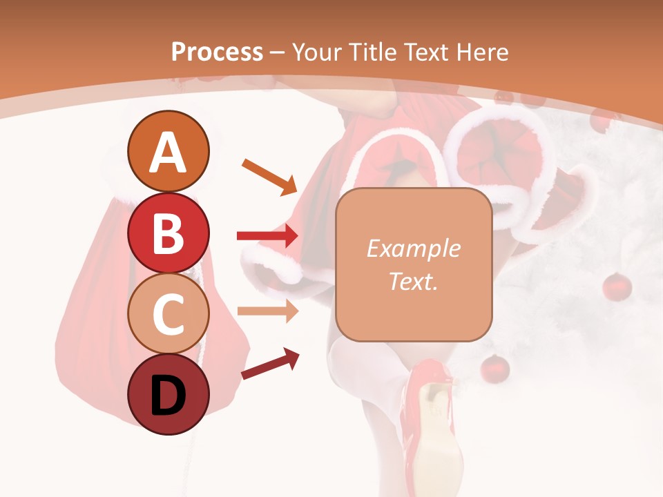 Lady Fashion Gloves PowerPoint Template