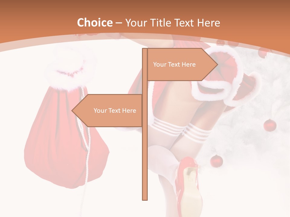 Lady Fashion Gloves PowerPoint Template