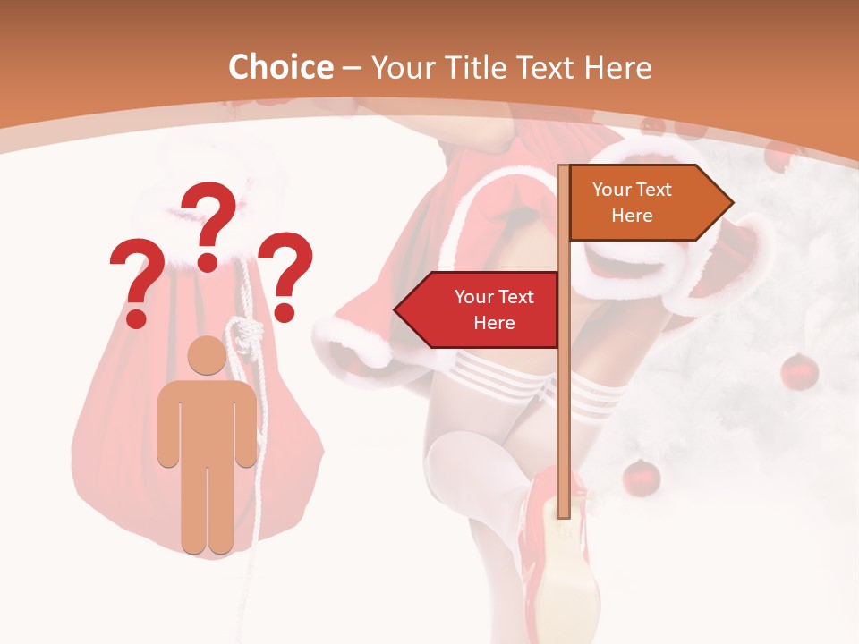 Lady Fashion Gloves PowerPoint Template