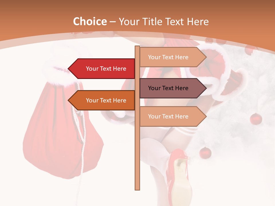 Lady Fashion Gloves PowerPoint Template