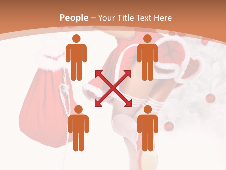 Lady Fashion Gloves PowerPoint Template