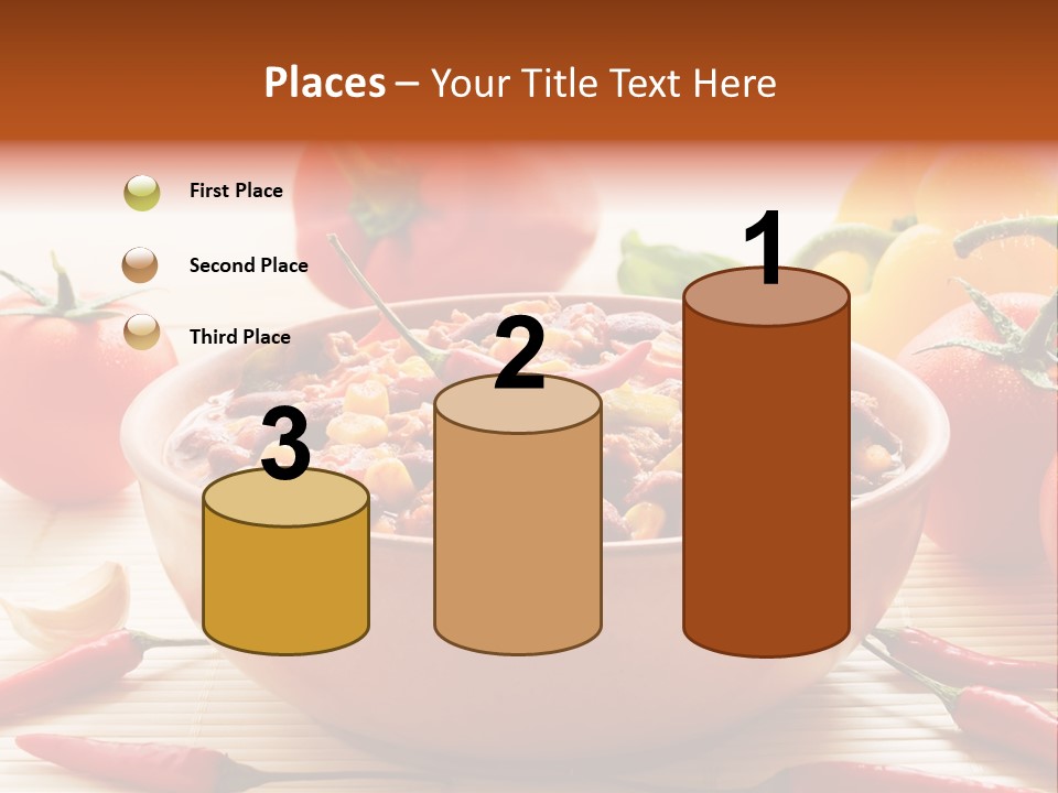 American Cuisine Meal Peppers PowerPoint Template